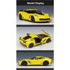WELLY 1/24 Chevrolet Corvette Z06 2017 Alloy Sports Car Model Diecast Racing Car Model Simulation Collection Childrens Toys Gift
