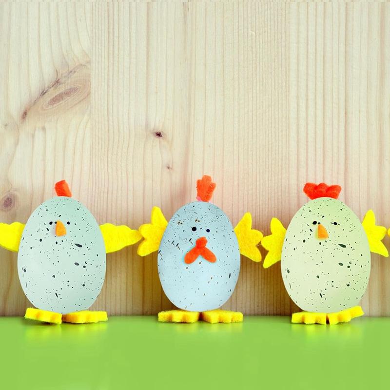 Good-40 Pcs Easter Eggs Artificial Speckled Foam Eggs Pastel Green Blue Decorative Eggs 2.1In For Neutral Easter Table Decor