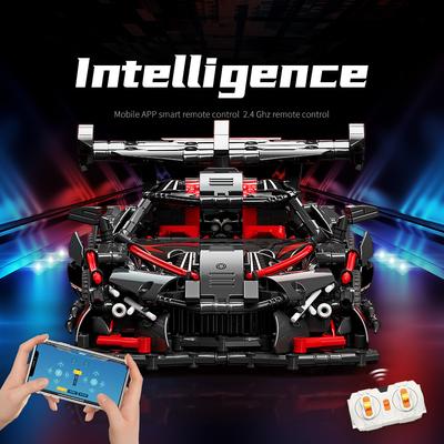 High-Tech MOC 88301 RC Fernbedienung Gumpert Apollo IE Super Racing Auto Modell Bausteine ​​Weihnachten Spielzeug Geburtstag Geschenke