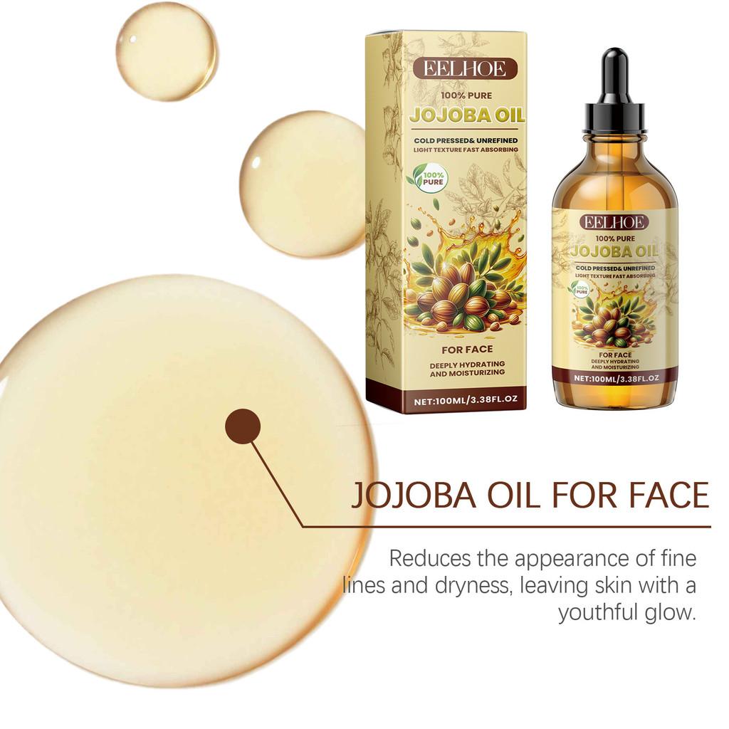 Eelhoe Jojoba Oil Facial Moisturizing Serum For Deep Hydration And Radiance Boosting