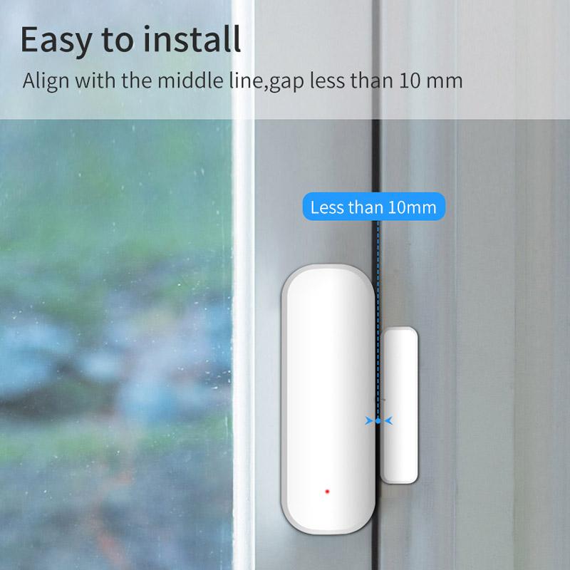 Cozylife Wifi Türsensor Fenstereintrittssensor Sicherheitseinbrecher Magnetsensor Alarm Smart Life Arbeit mit Alexa Google Home