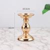 Nordic Two-Tone Gold & Black Metal Candlestick - Luxury Minimalist Scented Candle Holder for Home & Wedding Decor