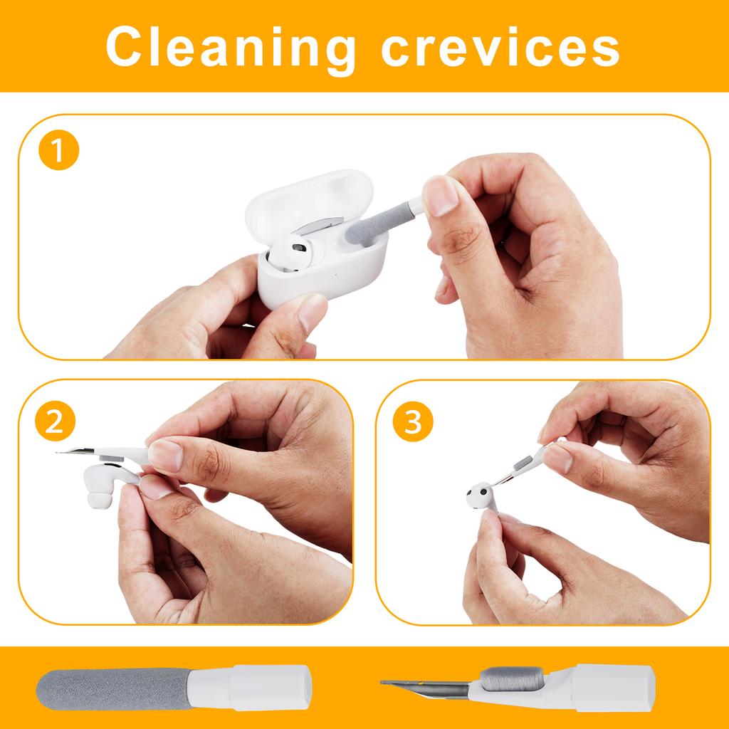 20-in-1 Cleaner Kit Keyboard Pen Screen Cleaning Tools Computer Earphones Brush Puller Multifunctional Brush Dust Remove Kit