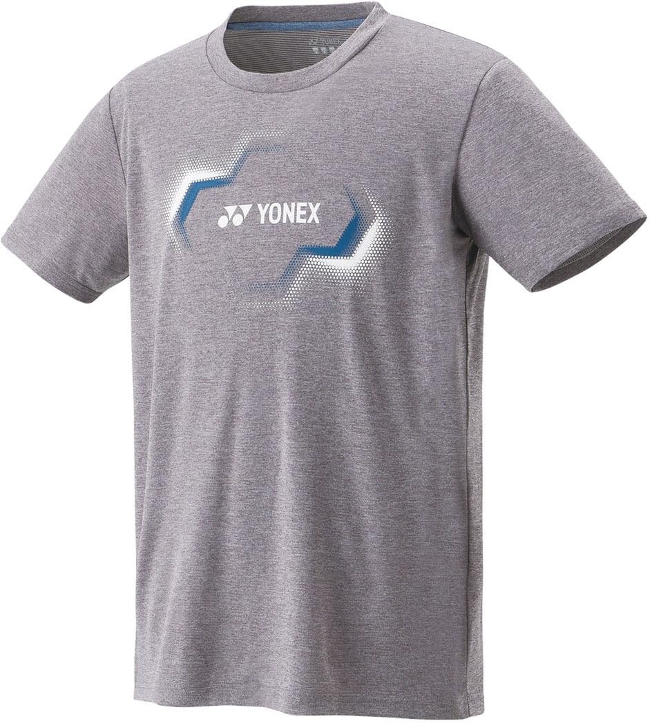 

Yonex UniDry Short Sleeve Gray Size M T-Shirt (Fit Style), (010),