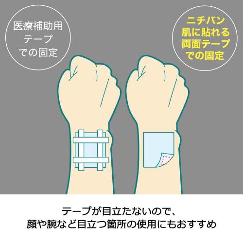 Nichiban Double-Sided Skin-Adhesive Tape, 15mm x 4m, HW154, for Gauze Mask Fixation, Hypoallergenic