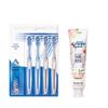 Complete 7-Effect Toothbrush 4-Pack & White Peach Toothpaste Bundle