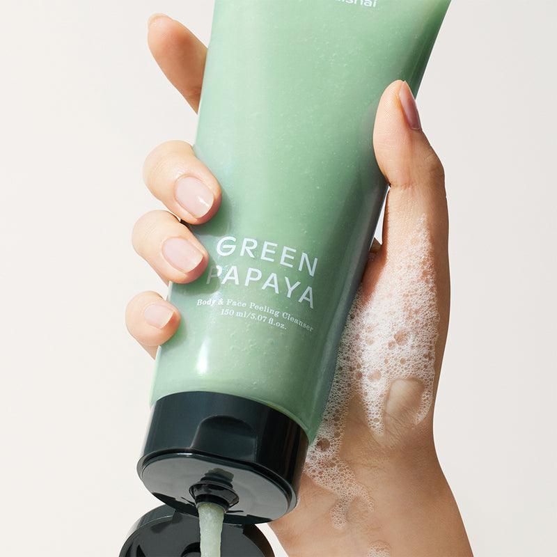 shaishaishai Green Papaya Body & Face Peeling Cleanser 150ml