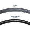 YunSCM Set of 24x1 24x1 Bicycle Tires 24x1 Tubes with 32mm American Rim and Tire for 1 Road 2, 3/8" Tires, 3/8" 37-540 + 3/8" Valves, Tape, Lever,