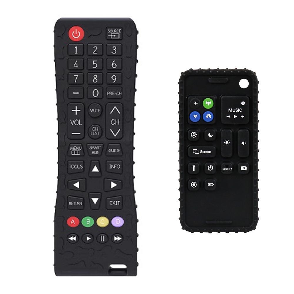 Silicone Teether Remote Control Toy for Babies 6+ Months