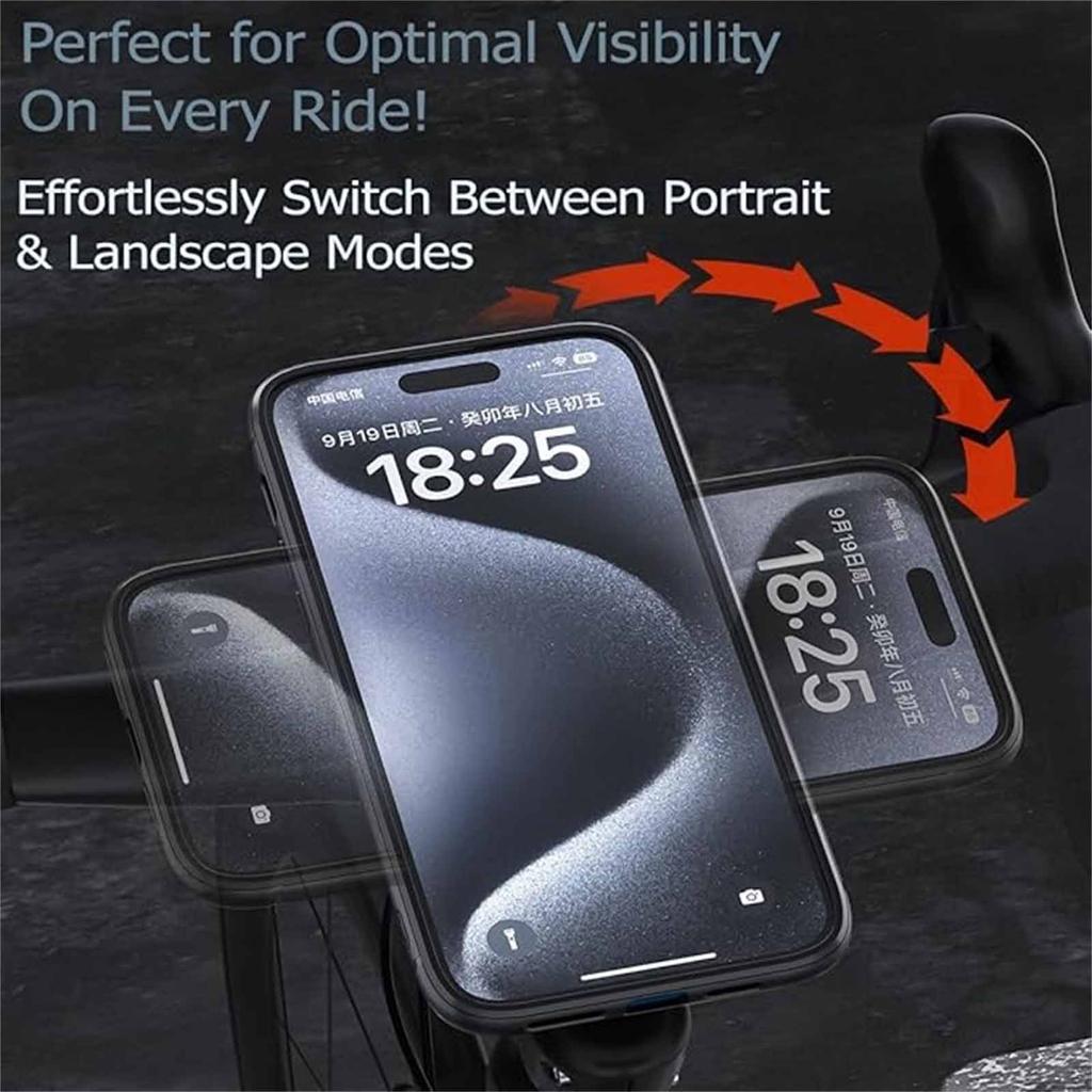 Mobile Phone Stand – Vertical Holder with Stopwatch Back Buckle & Extended Mount for Cycling