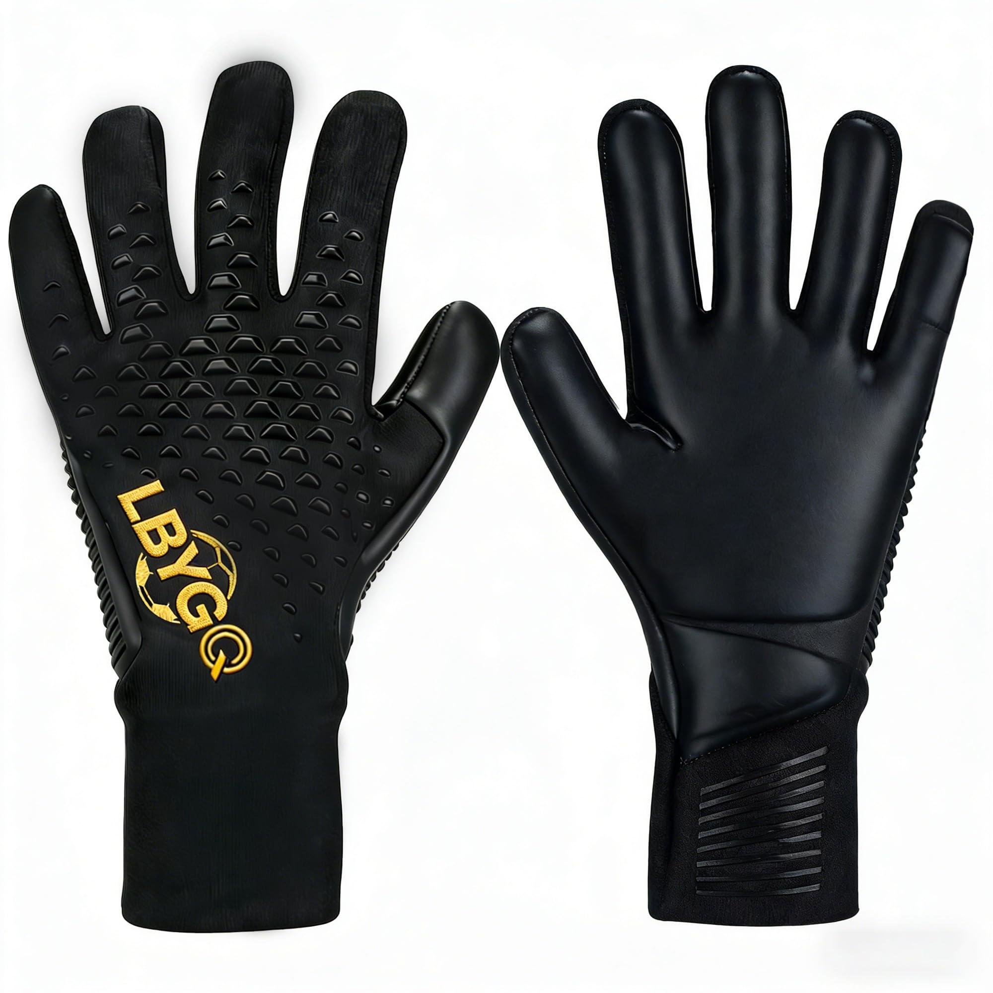 

LBYGQ Goalkeeper Junior Soccer Latex Palm Durable for Matches and Suitable for High Elementary and Professional 6 Gloves, Keygro, Gloves,