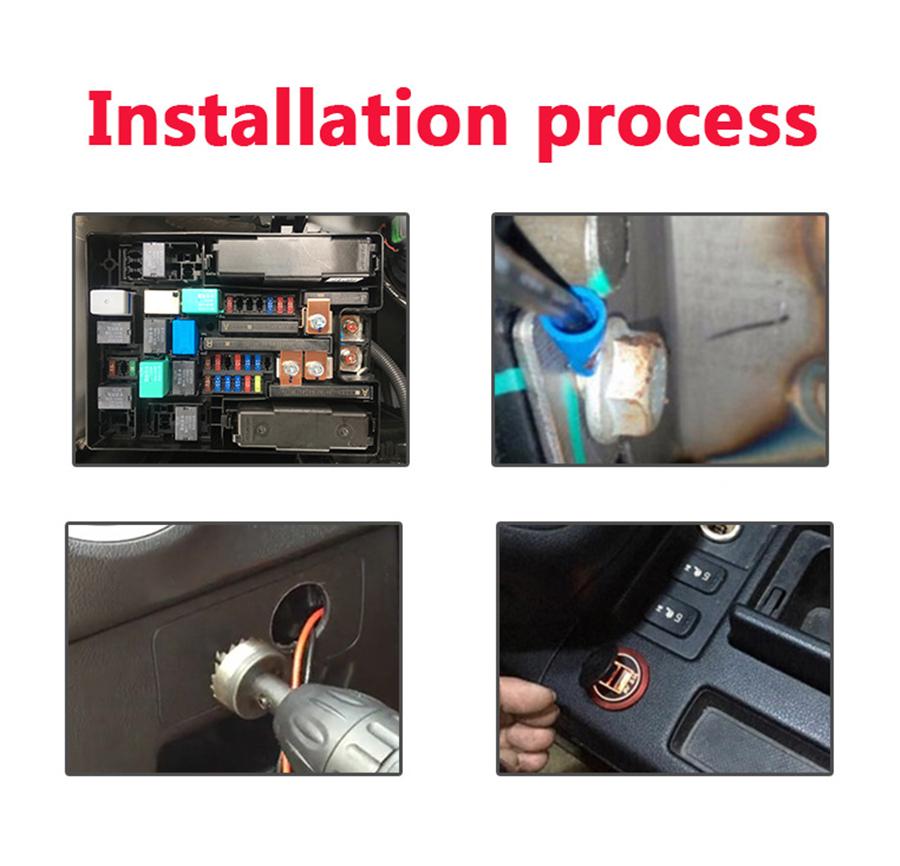 USB 3.0 Quick Car Charge Charger Socket LED Voltmeter Switch For Car Marine ATV