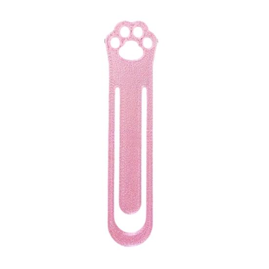 DYS Cat Paw Bookmark, 3D Printed One-Piece Mold, Elastic Stable Hold Hollow Book Clip for Reading Accessory