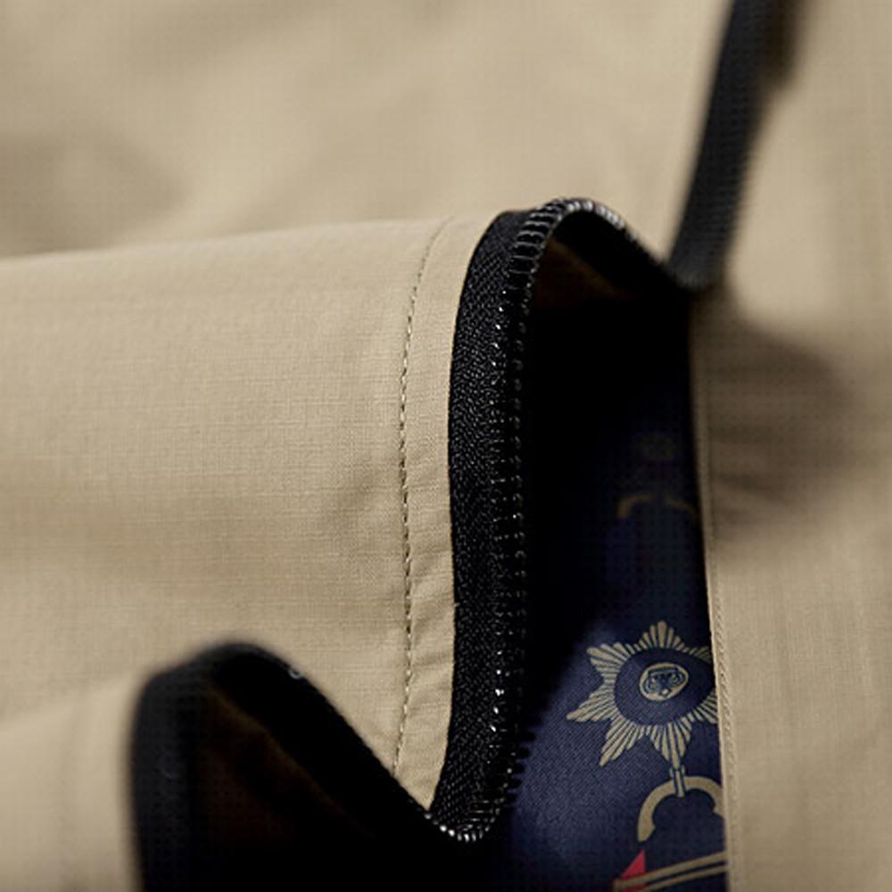 Men's  Winter Casual Zipper Stand Collar Pocket  Color Jacket Coat