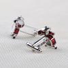 1 Men Wear Cufflinks Drum Shape Pair Banquet Attire Accessories