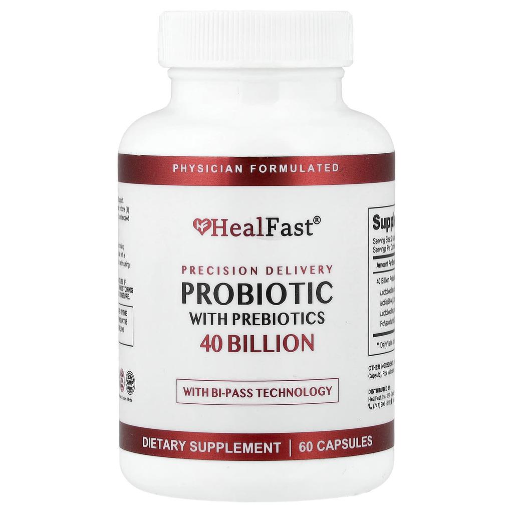 HealFast, Probiotic with Prebiotics, 60 Capsules