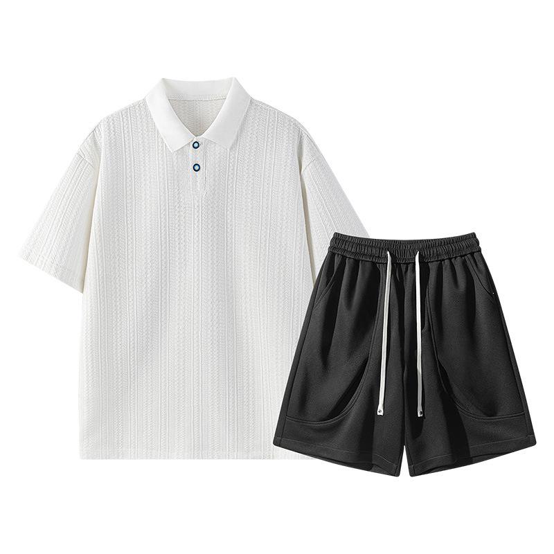 2026 Men's Summer Short Sleeve T-shirt & Shorts Fashion Sports Set