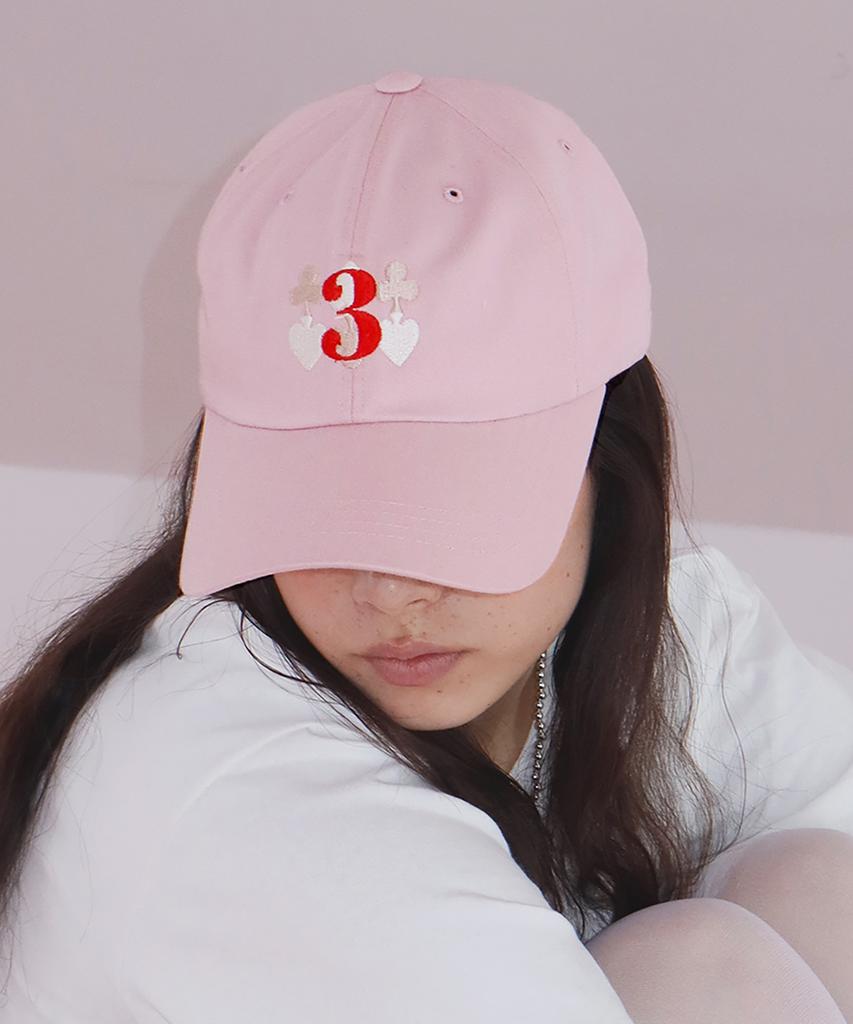 Teulimachi Tri / Triple Logo Ball Cap / Pink