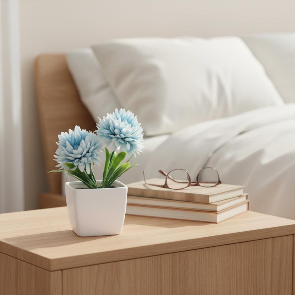 Mini Artificial Potted Plant Low Maintenance Small Fake Flower Pot Small Fake Flower In Pot Perpetually Lively for Office