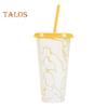 710ML Magic Color Changing Cups with Lids Straws Reusable Cups for Adults Kids Leak-Proof Party Cups for Ice Drink