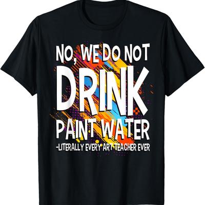 Kunstlehrer Schüler Kinder Künstler Illustrator Schule Maler T-Shirt