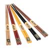 Chopsticks Set 5 Different Colors Natural Wood Antislip Design Feel Comfortable Chopsticks