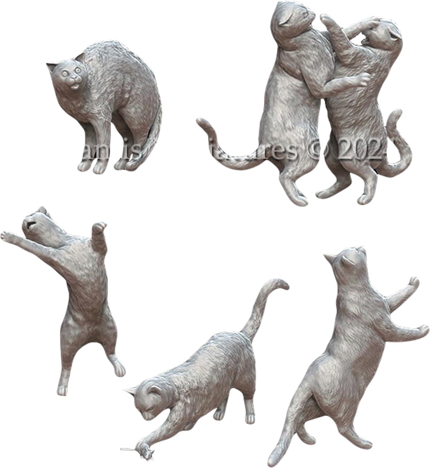 

Mantis Miniature Animal Set 58 Cat 6 Resin Kit Man35186 1/35