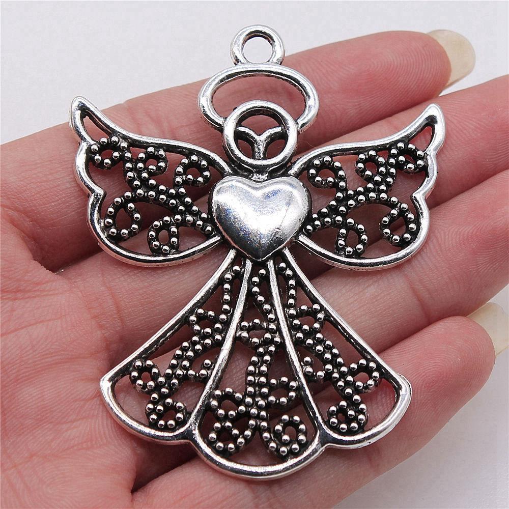Big Angel Charms Pendant Couple Jewelry Unusual Gifts For