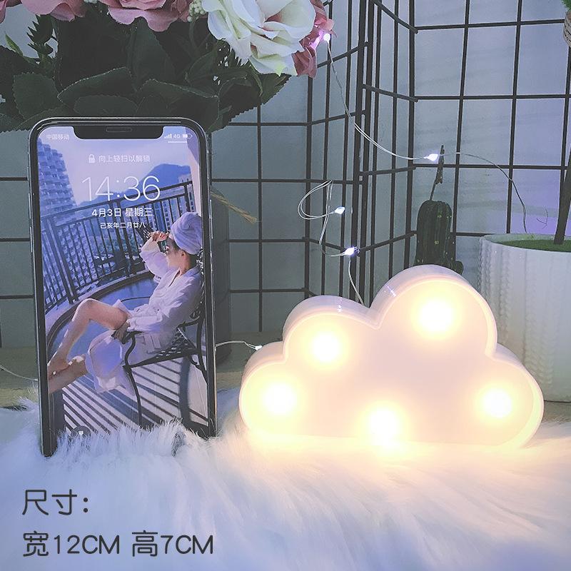 LED Mini Cactus Light Flamingo Christmas Light Letter Decoration Desktop Night Light Living Room, Bedroom Table &Wall Decoration