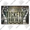 Decor Cinema Vintage Metal Plaque Metal Sign Tin Sign Iron Poster for Movie Theater Club Living Room Home Wall Decor