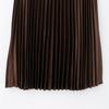 Spring 2025 Women's Slimming High-Waisted Silk Satin Pleated Midi Skirt