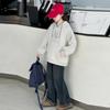 Autumn 2025 Girls' Sporty Two-Piece Set: Stylish Hoodie and Jeans