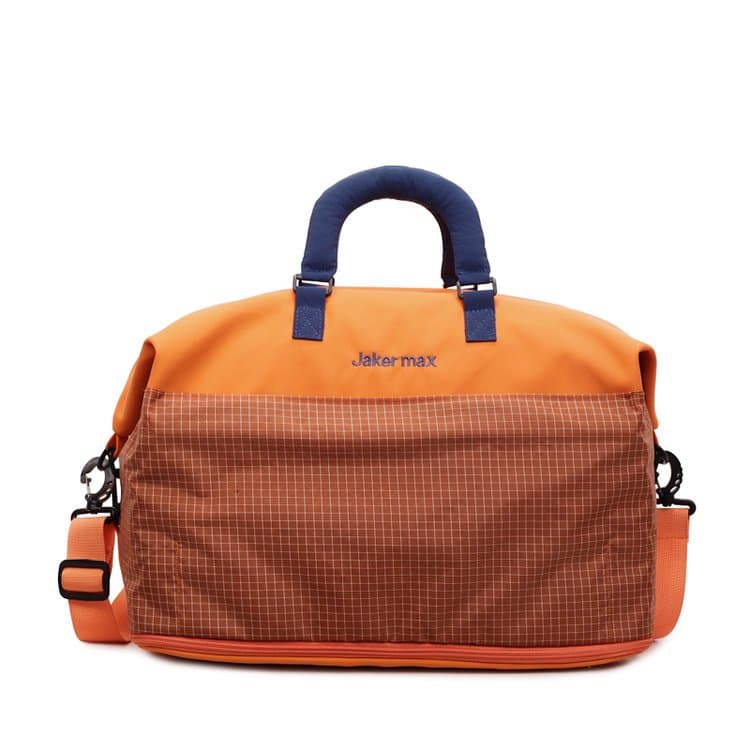 

Color Matching Expansion Large-capacity Travel Bag Women s Fitness Bag помаранчевий