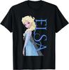 Hot Fashion Disney Frozen Elsa Snow Queen Sparkle Profile Logo T-Shirt S-4XL Four Seasons Gift