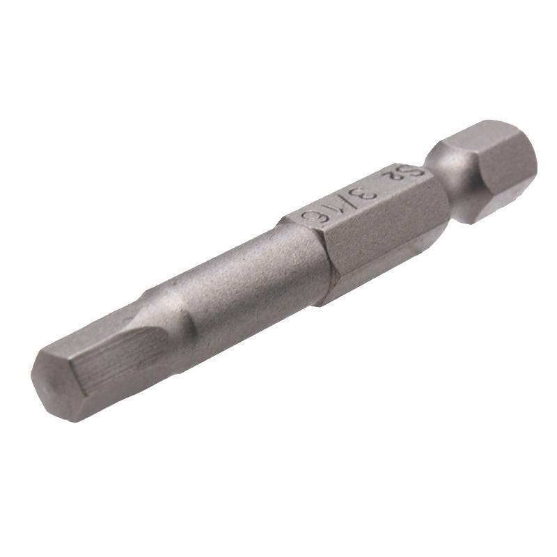 10-Piece 50mm Imperial Hex S2 Steel Magnetic Screwdriver Bits