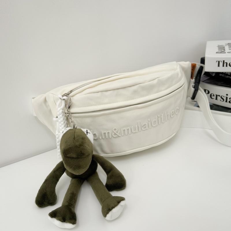 Unisex Canvas Crossbody Bag Able Compact With Multiple Convenient Compartments Suitable For School And Casual Outings