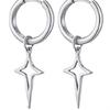 Mango Star Cross Polaris Dangle Earrings: Trendy Romantic Ear Cuff for Women