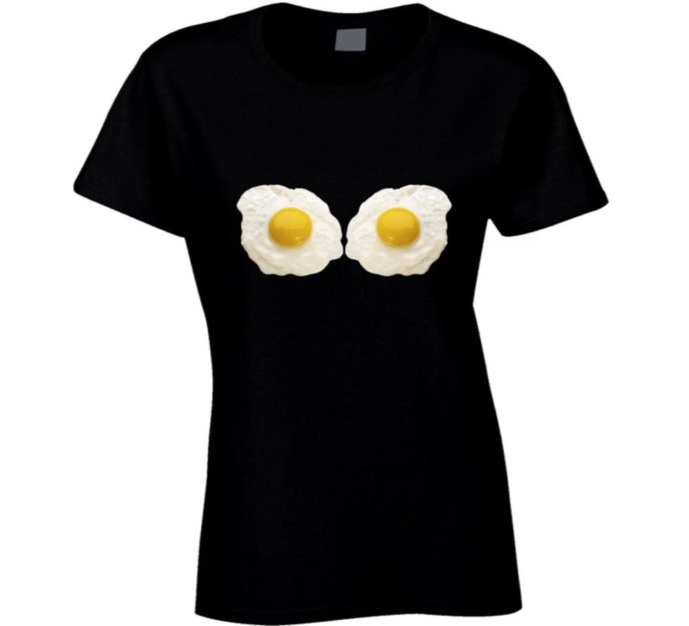 Fried Eggs Funny Ladies Parody Joke T Shirt