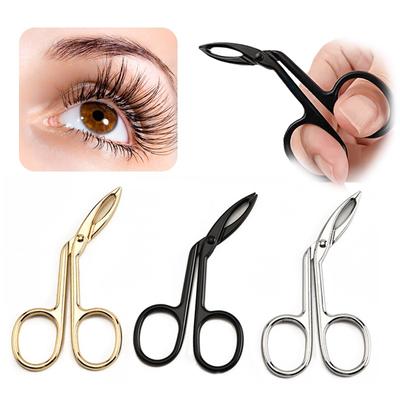 1Pcs Scissor Type Eyebrow Tweezer Fine Hairs Puller Eye Brow Nose Hair Removal Stainless Steel Beauty Makeup Tools Accessories
