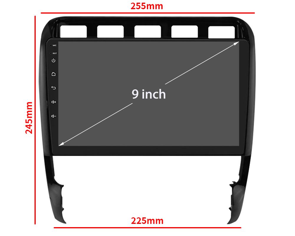 Car Radio Android 13 For Porsche Cayenne 957 / 955 2002-2010 GPS Navigation Screen Stereo Multimedia Player 5G Wifi BT Console
