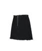 More Than Black Cut Off Denim Skirt