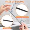 2 Pcs 6mm and 9mm Silicone Straw Brushes Reusable Straws Deep Cleaning Brush Long Handle Pacifier Brush for Clearing Glass