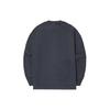 Li Ning X Jackie Chan Collaboration Solid Color Crew Neck Loose Sweatshirt Unisex Sweatshirt Charcoal-Black AWDT667-2