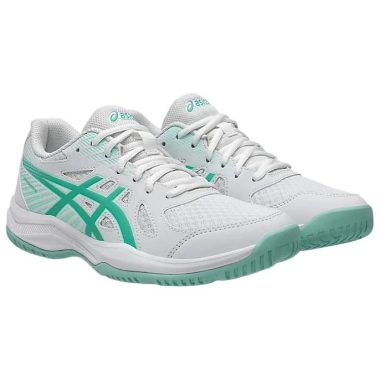 ASICS UPCOURT 6 Breathable Training Shoes Women's White Green 1072A107-105