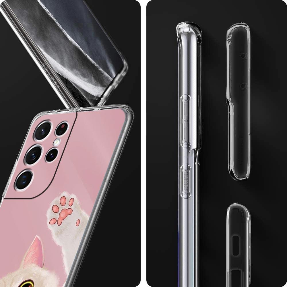 Cat Cute Kitten Cartoon Clear Silicone Phone Case For Samsung Galaxy S23 S22 5G S20 Ultra S21 FE 5G S10E S9 S8 S10 Plus Cover