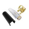 IRIN Alto Saxophone Flute Head Transparent Flute Head +Hat+Clip Crystal Flute Head Blowing Mouth Set Wind Accessories