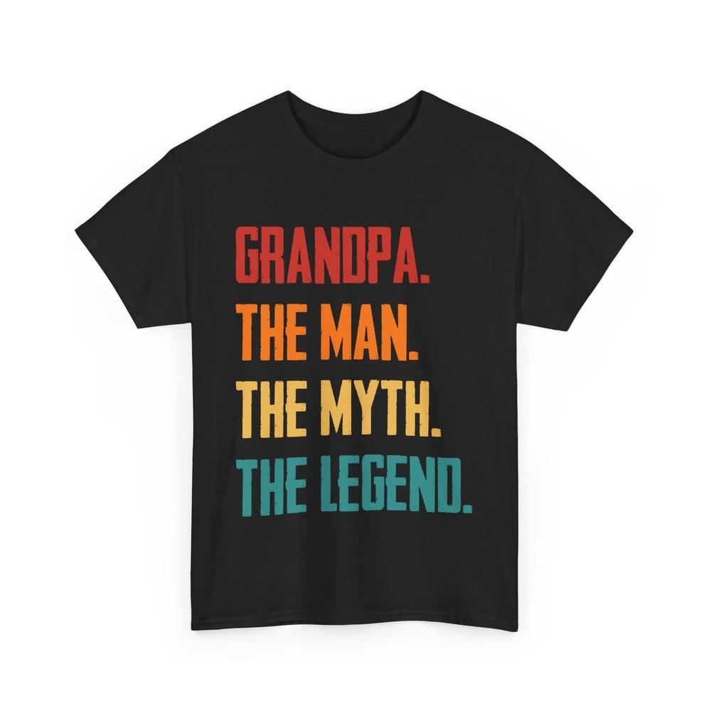 

Grandpa Shirt, Grandfather Father‘s Day The Myth The Legend T-shirt 2XL