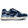 Li Ning 001 Mountain And Sea Fabric Synthetic Leather Non-Slip Wear-Resistant Low-Top Sports Casual Shoes Women sneaker Soft-Gray Blue AZGT008-3