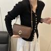 Light Luxury Simple High-end Temperament Small Square Bag Retro Fashion Versatile Portable Shoulder Armpit Bag
