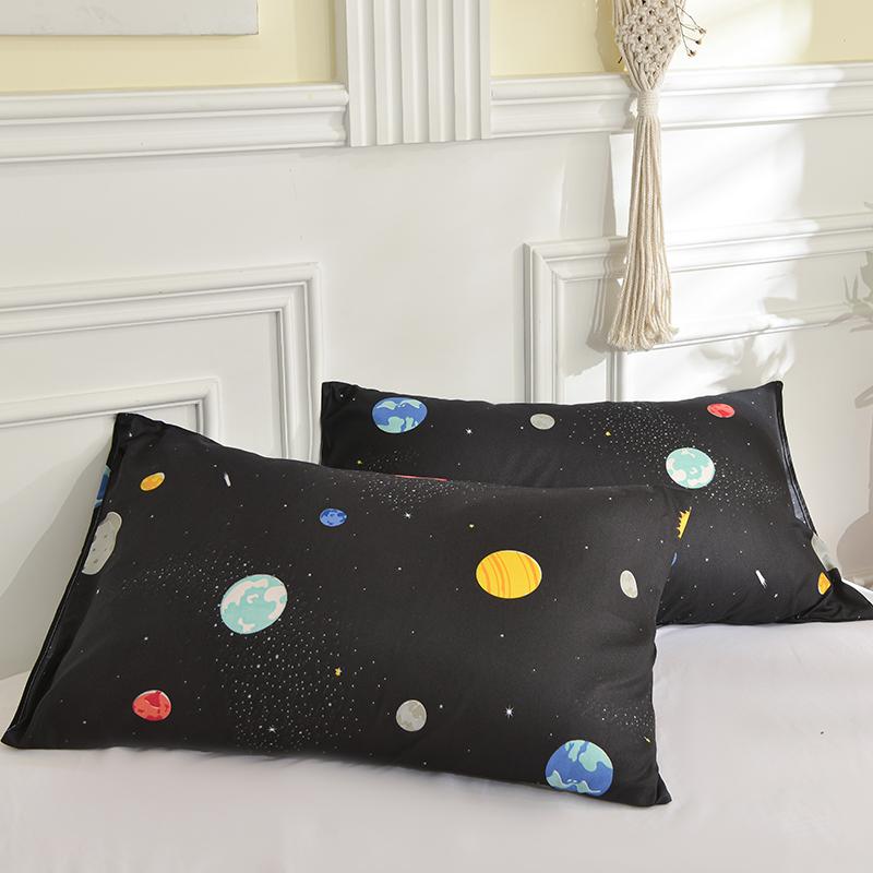 Printed Pillow Cover 2pcs Pillowcase 48x74cm Pillow Sham for Home Bed Pillowslip Rectangle Cushion Cover funda almohada